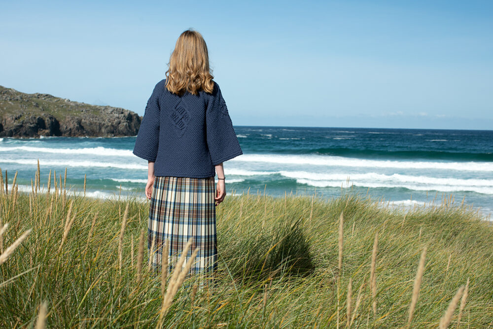 Cairngorm Broach patterncard kit design by Alice Starmore in Bainin yarn