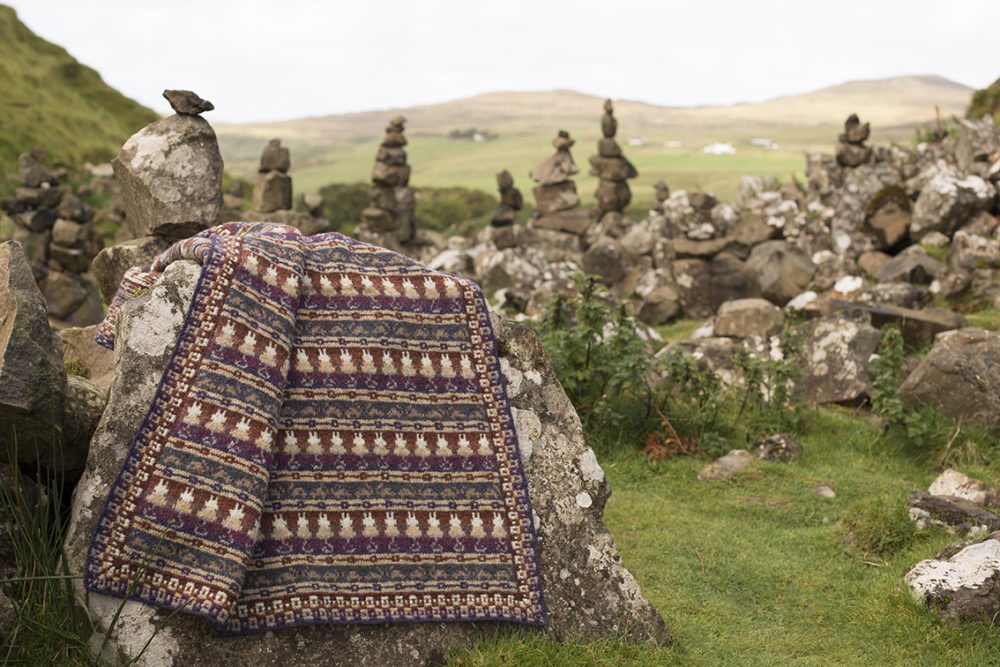 Cats & Mice blanket hand knitwear design by Jade Starmore from the book The Children's Collection