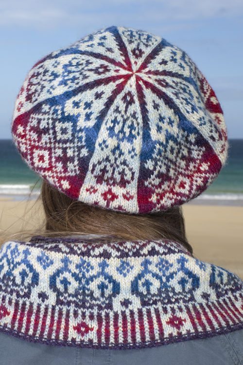 Diamond Jubilee patterncard kit by Alice Starmore in Hebridean 2 Ply pure British wool hand knitting yarn