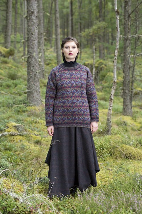Donegal patterncard kit by Alice Starmore in Hebridean 2 Ply pure British wool hand knitting yarn