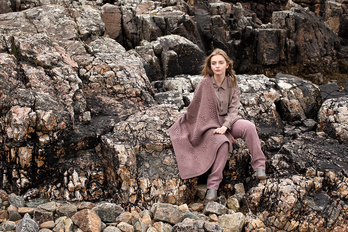 Dunadd patterncard kit by Alice Starmore in Driftwood Hebridean 3 Ply