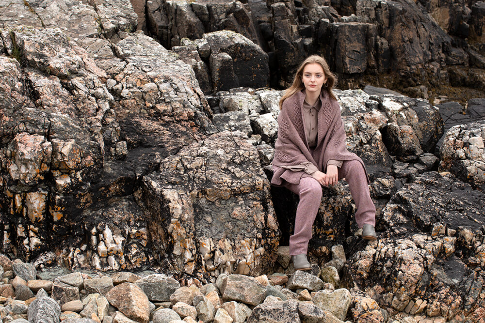 Dunadd patterncard kit by Alice Starmore in Driftwood Hebridean 3 Ply
