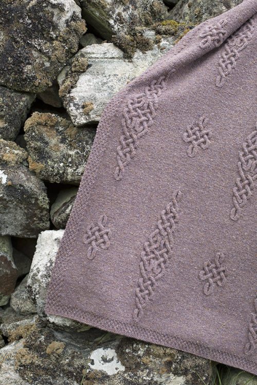 Dunadd patterncard kit by Alice Starmore in Driftwood Hebridean 3 Ply pure British wool hand knitting yarn