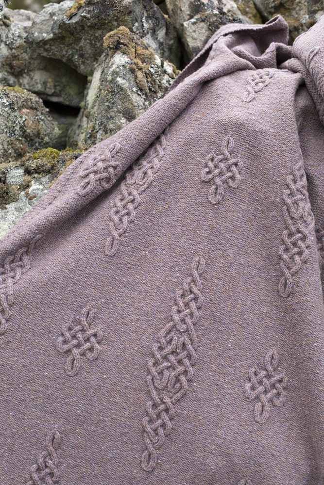 Dunadd patterncard kit by Alice Starmore in Driftwood Hebridean 3 Ply pure British wool hand knitting yarn