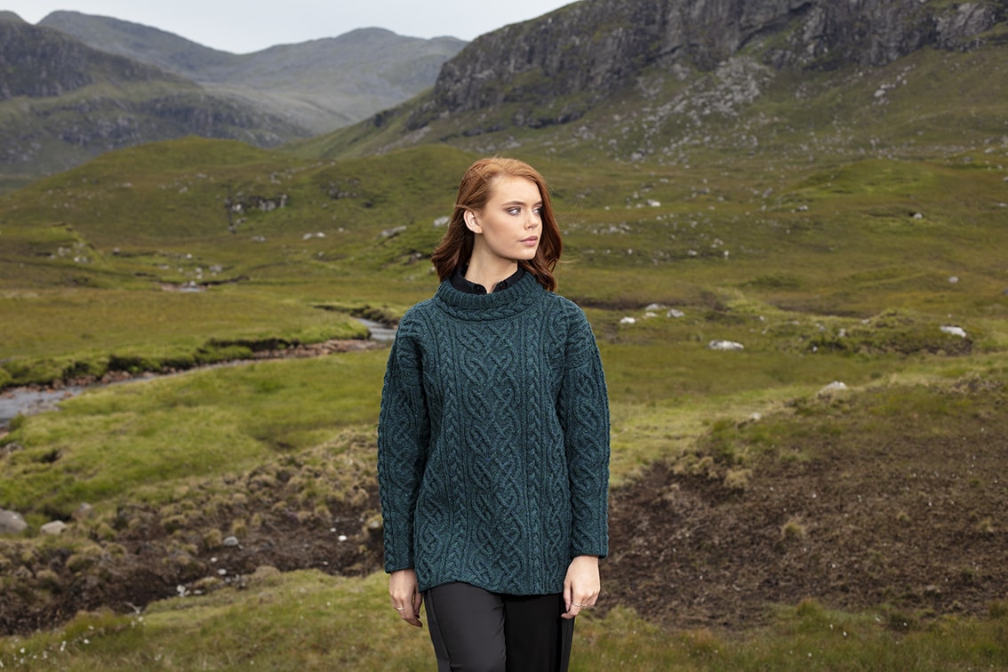 St Brigid hand knitwear design from the book Aran Knitting by Alice Starmore