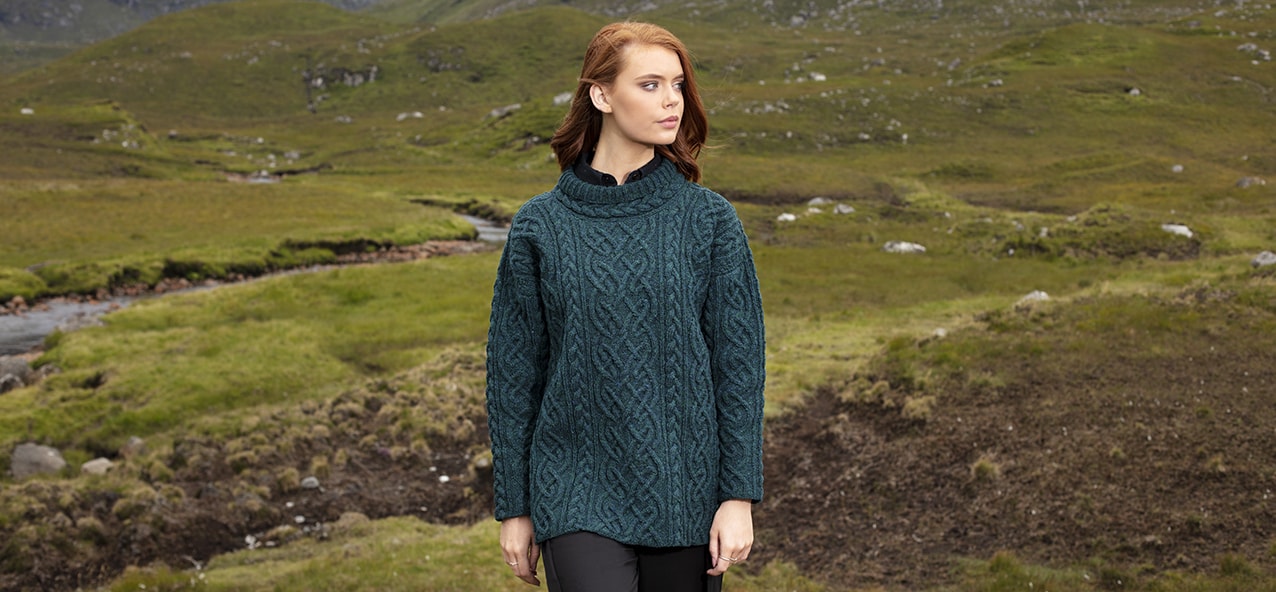 St Brigid hand knitwear design from the book Aran Knitting by Alice Starmore