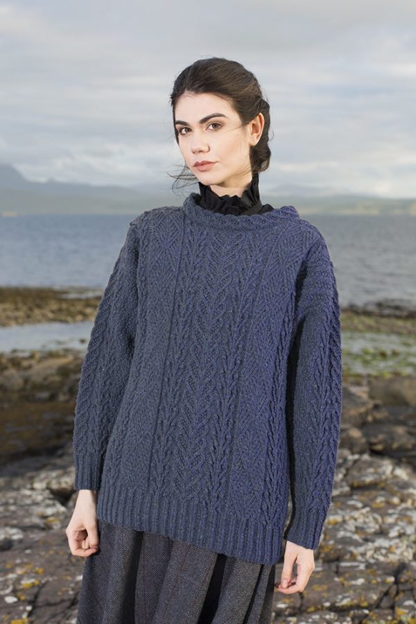 Fern patterncard kit by Alice Starmore in Hebridean 3 Ply pure British wool hand knitting yarn