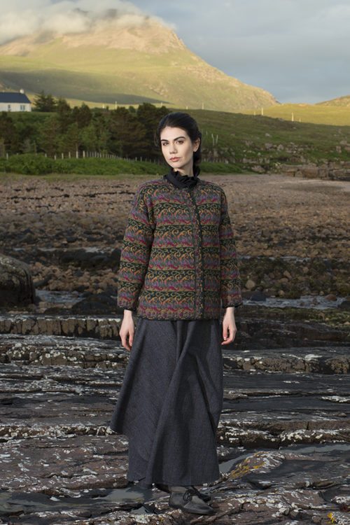 Firebirds design patterncard kit by Jade Starmore in Hebridean 2 Ply pure British wool hand knitting yarn