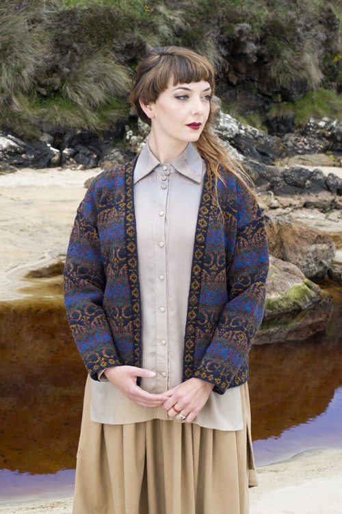 Glenesk patterncard kit by Jade Starmore in Hebridean 2 Ply pure British wool hand knitting yarn