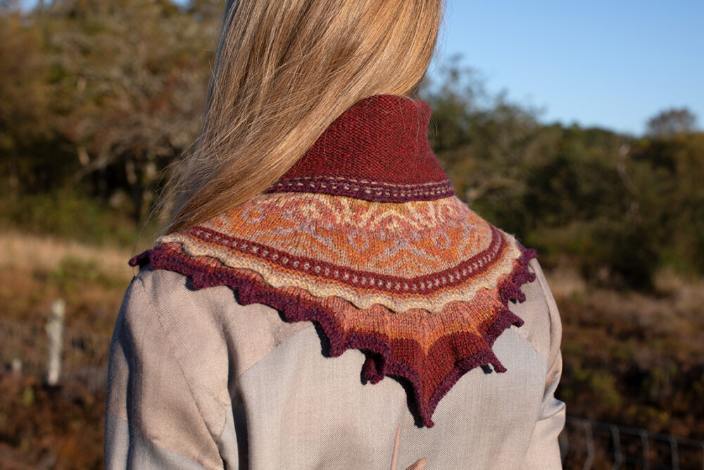 Herald patterncard kit design by Alice Starmore in Hebridean 2 Ply yarn