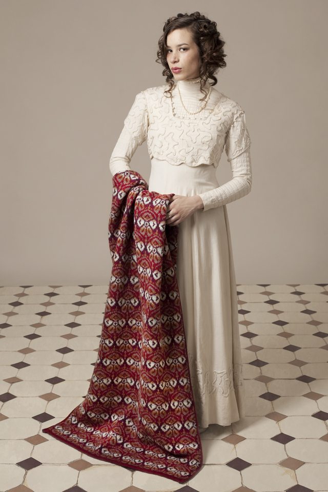 Lady Mary hand knitwear design by Jade Starmore from the book Tudor Roses