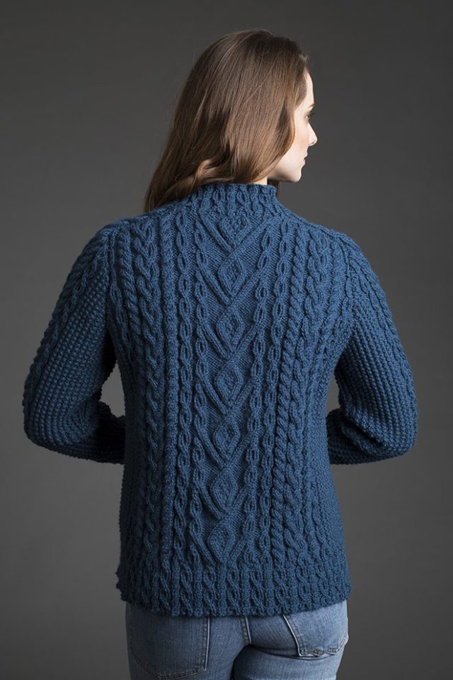 Malin patterncard kit by Alice Starmore in Bainin pure British wool hand knitting yarn