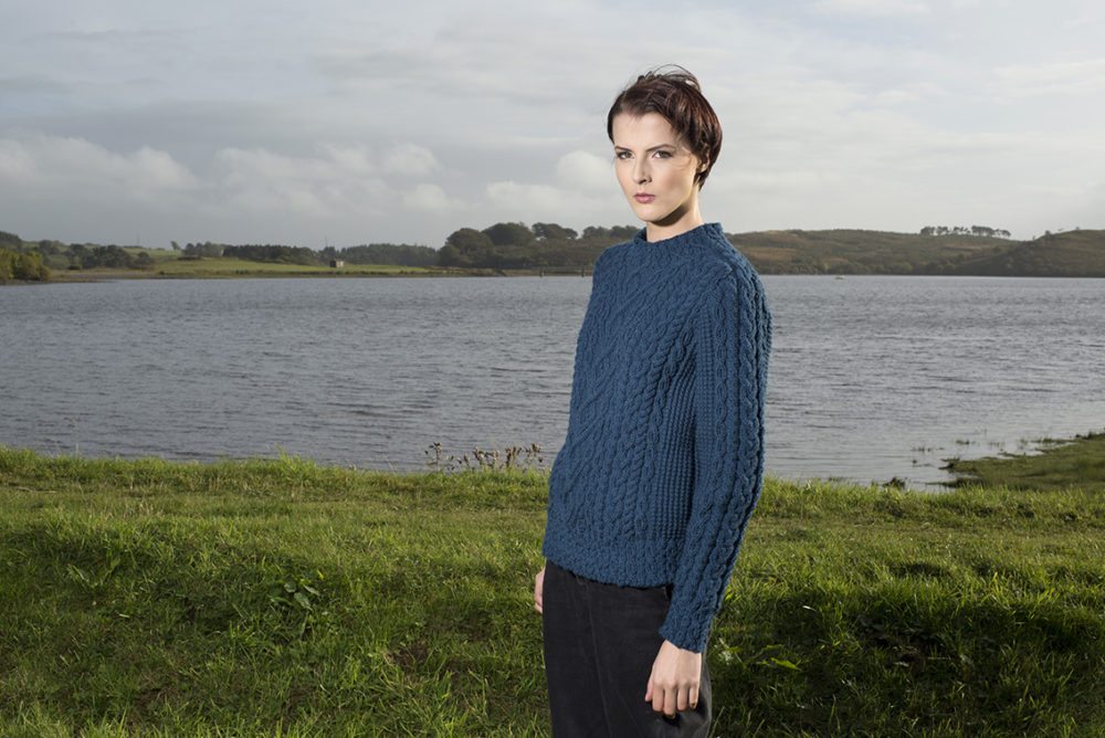 Malin patterncard kit by Alice Starmore in Bainin pure British wool hand knitting yarn