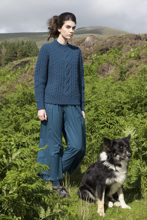 Malin patterncard kit by Alice Starmore in Bainin pure British wool hand knitting yarn