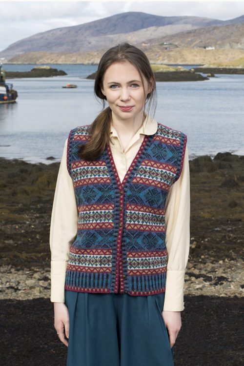 Mara patterncard kit by Alice Starmore in Hebridean 2 Ply pure British wool hand knitting yarn