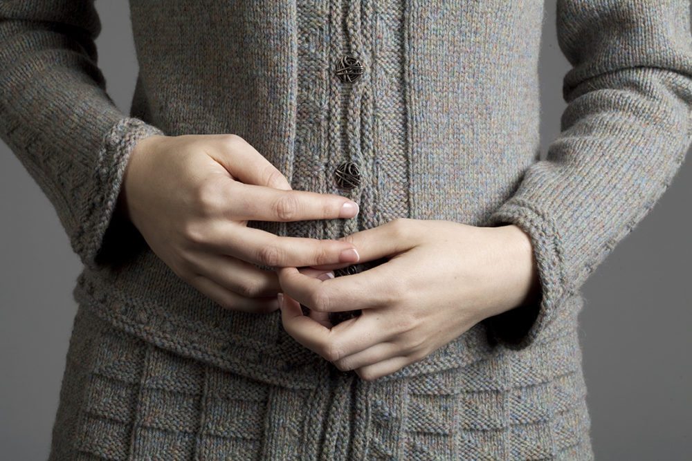 Margaret Beaufort hand knitwear design by Alice Starmore from the book Tudor Roses