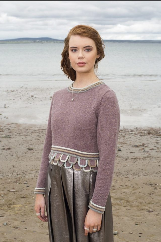 Mol Eire patterncard kit by Jade Starmore in Hebridean pure British wool hand knitting yarn