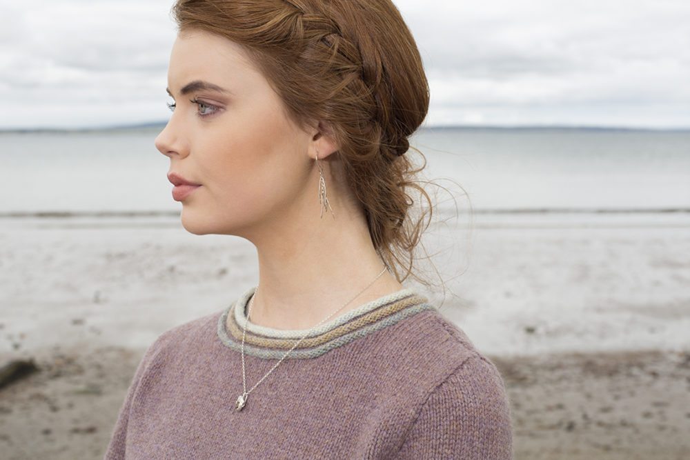 Mol Eire patterncard kit by Jade Starmore in Hebridean pure British wool hand knitting yarn