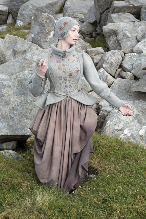 The Mountain Hare costume by Alice Starmore from the book Glamourie