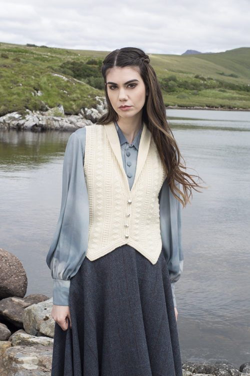 Scapa patterncard kit by Alice Starmore in Scottish Fleet pure British wool hand knitting yarn