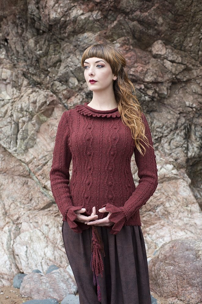 The Sea Anemone hand knitwear design by Alice Starmore from the book Glamourie