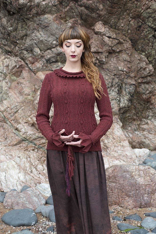 The Sea Anemone hand knitwear design by Alice Starmore from the book Glamourie