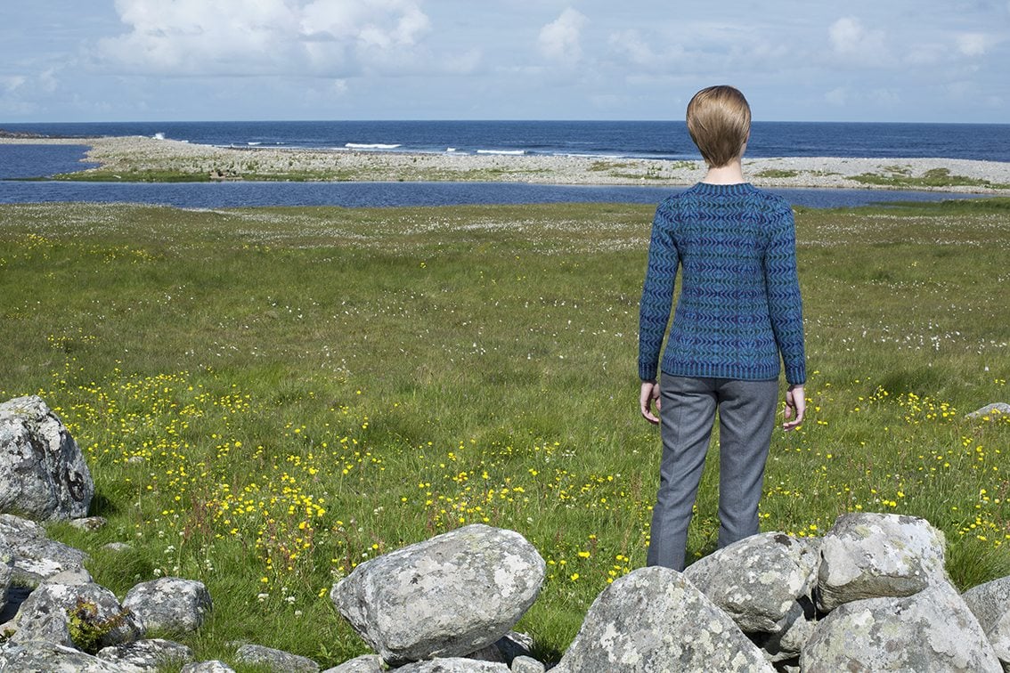 The Selkie hand knitwear design by Alice Starmore from the book Glamourie