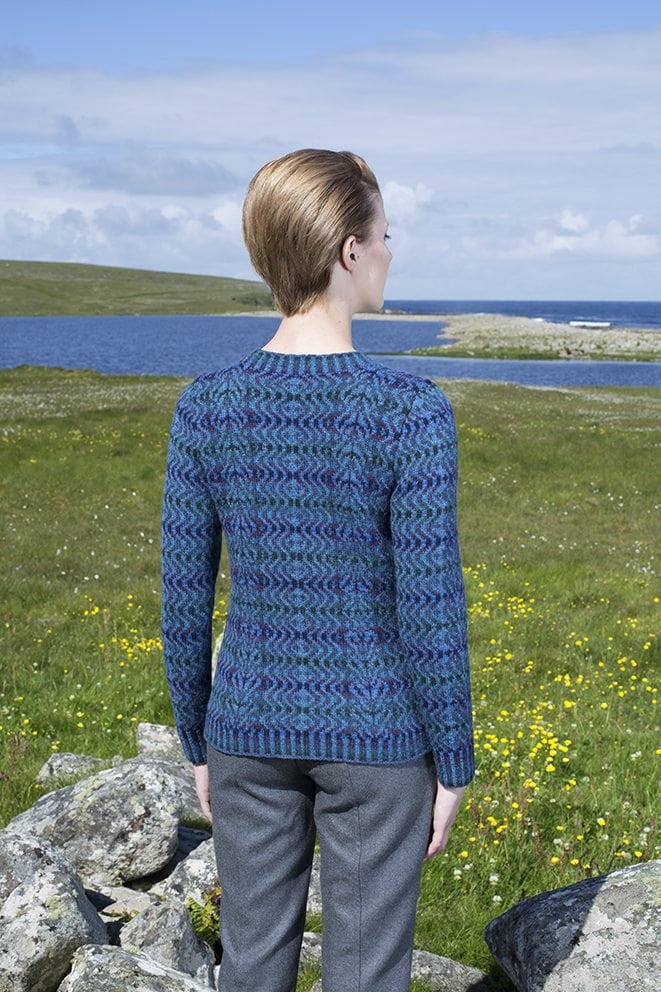 The Selkie hand knitwear design by Alice Starmore from the book Glamourie