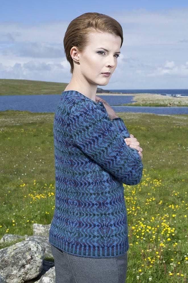 The Selkie hand knitwear design by Alice Starmore from the book Glamourie