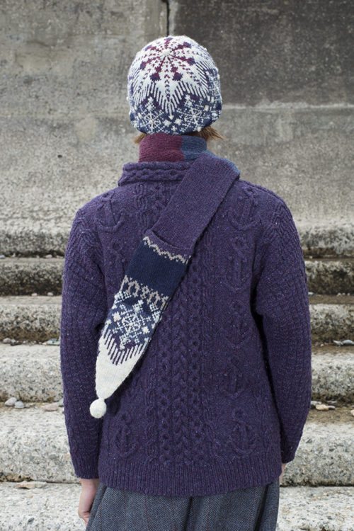 St Agnes Eve patterncard kit by Alice Starmore in Hebridean 2 Ply pure British wool hand knitting yarn