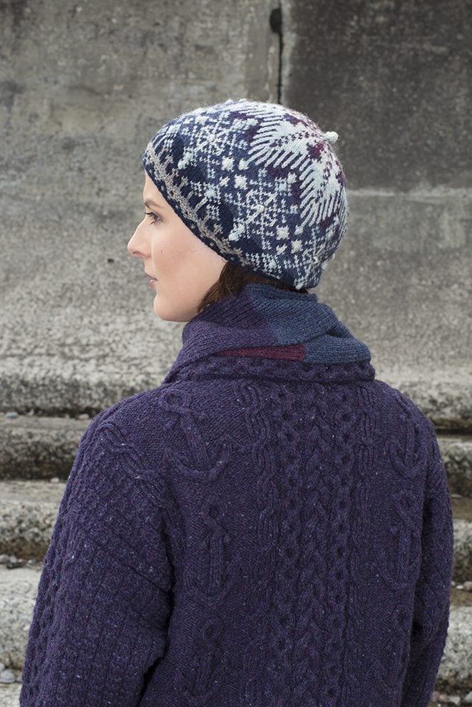 St Agnes Eve patterncard kit by Alice Starmore in Hebridean 2 Ply pure British wool hand knitting yarn