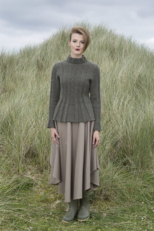 Strathspey patterncard kit by Alice Starmore in Hebridean 3 Ply pure British wool hand knitting yarn
