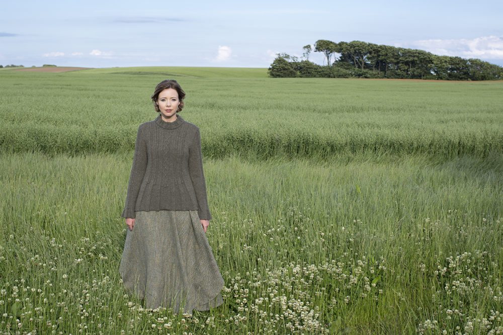 Strathspey patterncard kit by Alice Starmore in Hebridean 3 Ply pure British wool hand knitting yarn