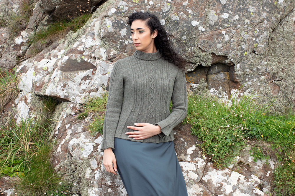 Strathspey patterncard kit design by Alice Starmore in Hebridean 3 Ply yarn