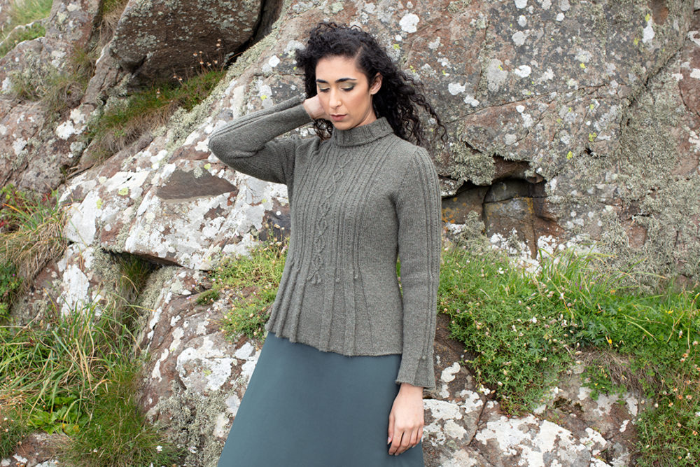 Strathspey patterncard kit design by Alice Starmore in Hebridean 3 Ply yarn