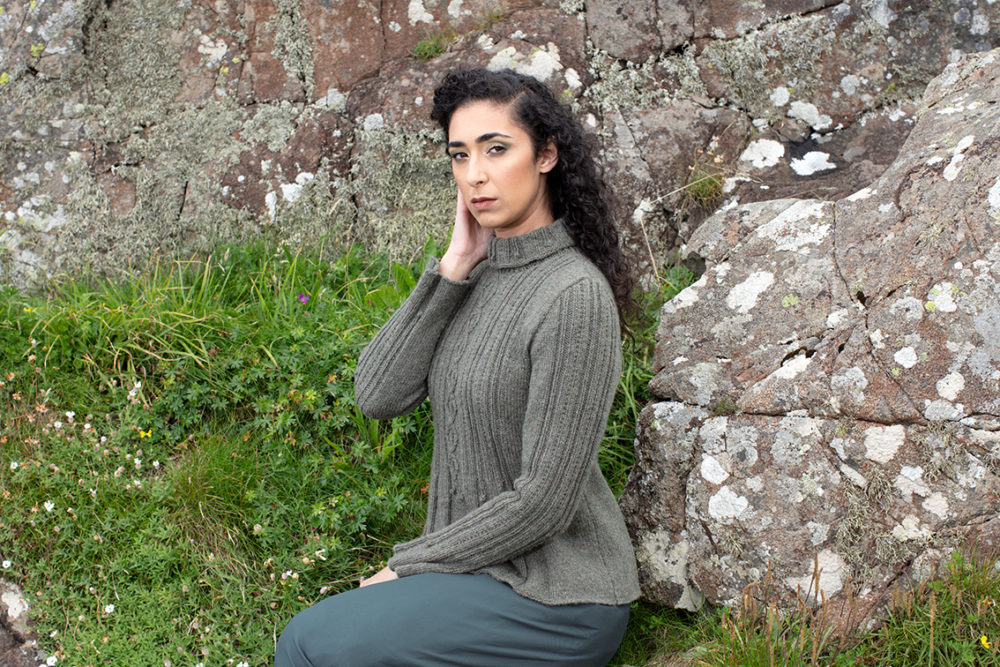 Strathspey patterncard kit design by Alice Starmore in Hebridean 3 Ply yarn