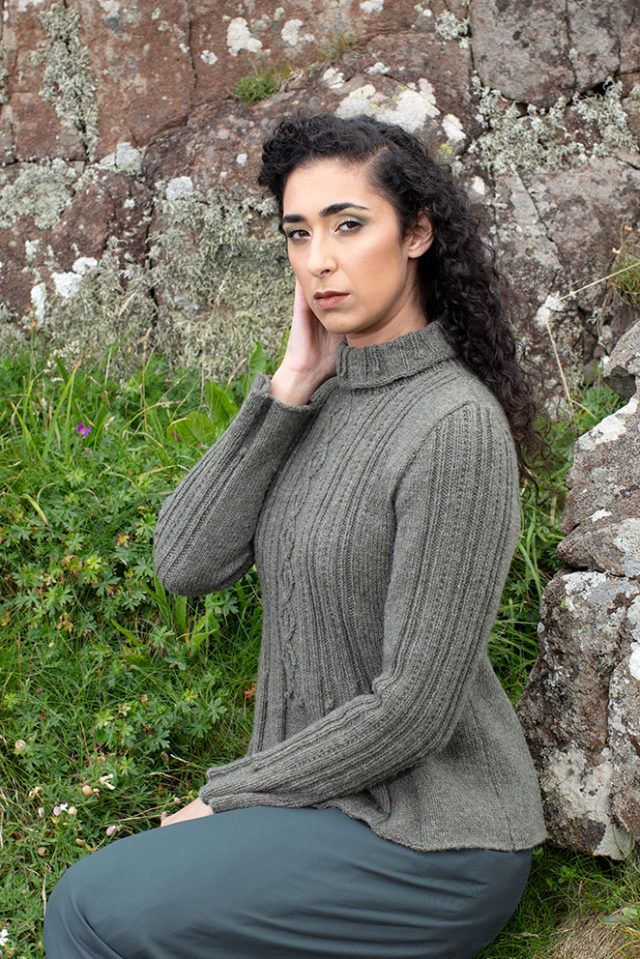Strathspey patterncard kit design by Alice Starmore in Hebridean 3 Ply yarn