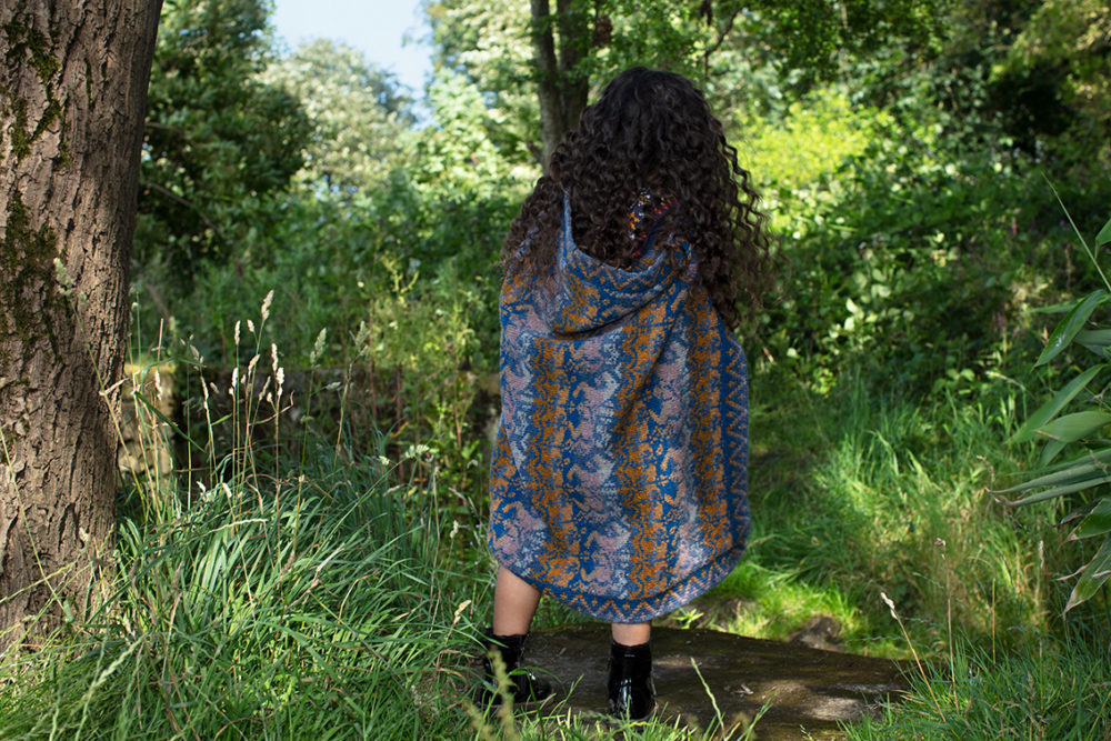 Widdicombe Fair patterncard knitwear design by Jade Starmore in pure wool Hebridean 2 Ply hand knitting yarn