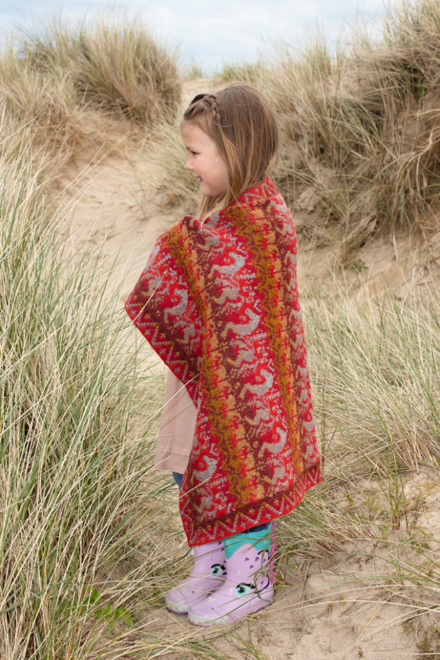 Widdicombe Fair patterncard knitwear design by Jade Starmore in pure wool Hebridean 2 Ply hand knitting yarn