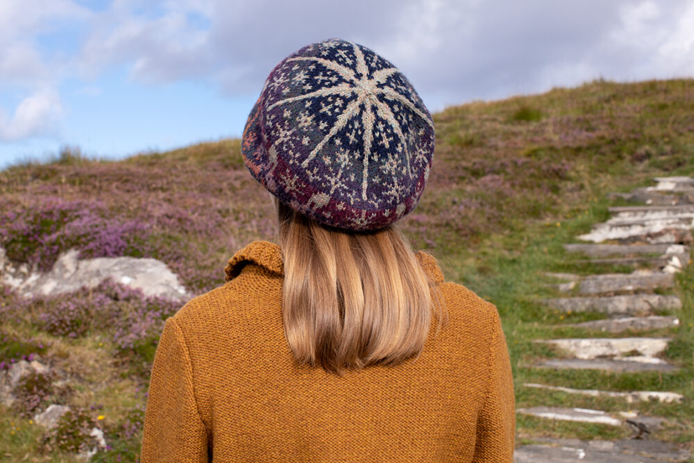 Witch Hare & Eightsome Reel patterncard kit designs by Alice & Jade Starmore in Hebridean 2 Ply yarn