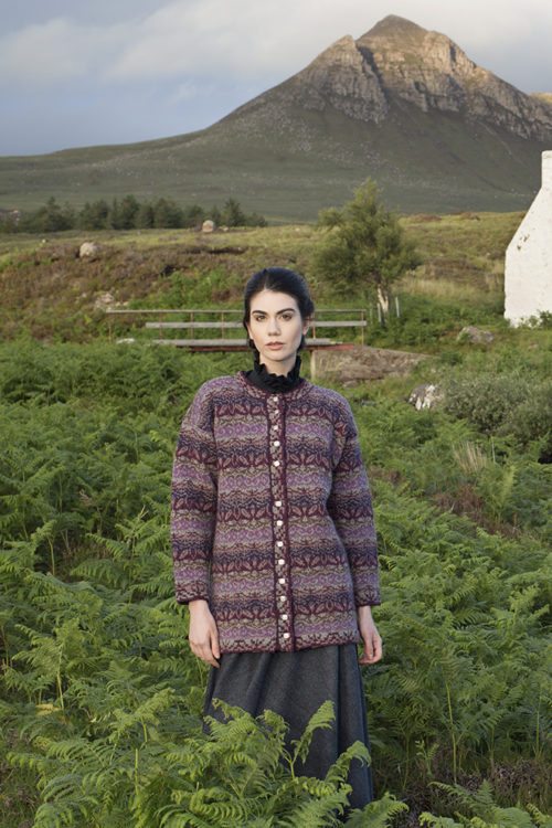Zauberflote patterncard kit by Jade Starmore in Hebridean 2 Ply pure British wool hand knitting yarn