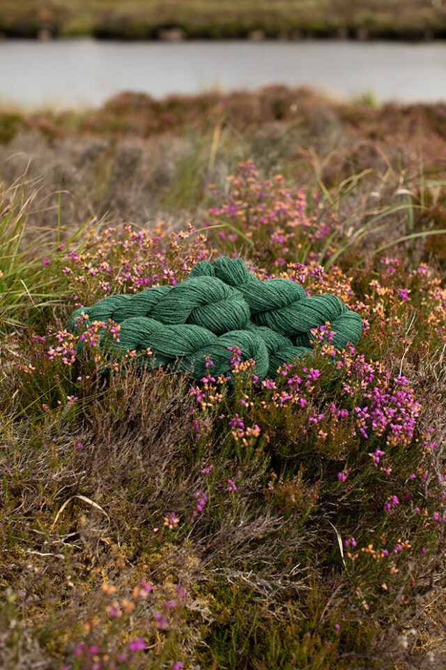 Alice Starmore 2 Ply Hebridean hand knitting yarn in Bogbean
