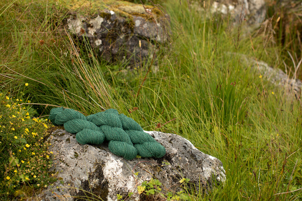 Alice Starmore 2 Ply Hebridean hand knitting yarn in Bogbean