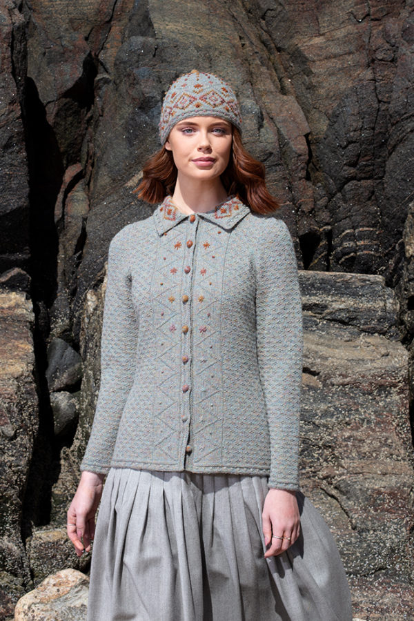 Mountain Hare Jacket & Hat hand knitwear designs from the book Glamourie by Alice Starmore