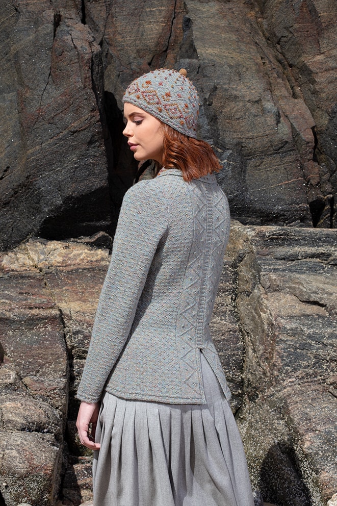 Mountain Hare Jacket & Hat hand knitwear designs from the book Glamourie by Alice Starmore