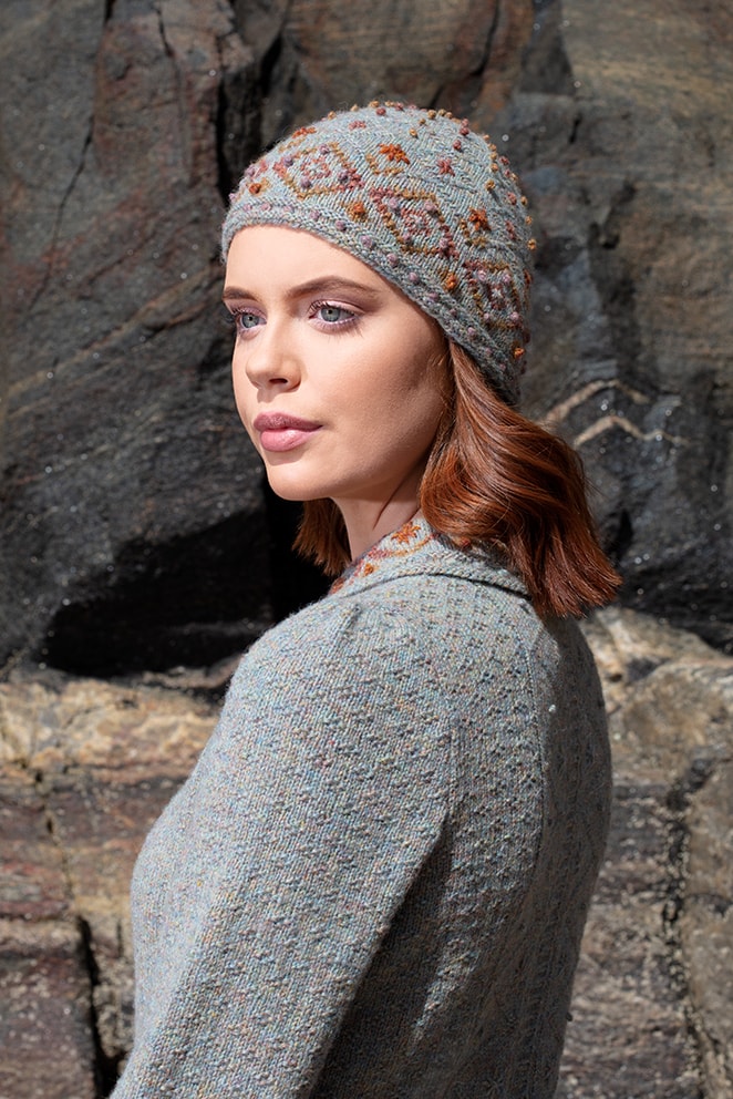 Mountain Hare Jacket & Hat hand knitwear designs from the book Glamourie by Alice Starmore