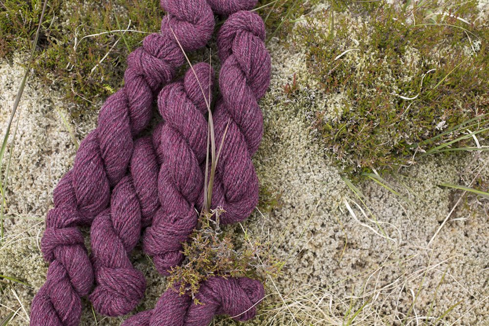 Alice Starmore Hebridean 2 Ply pure new British wool hand knitting Yarn in Erica colour