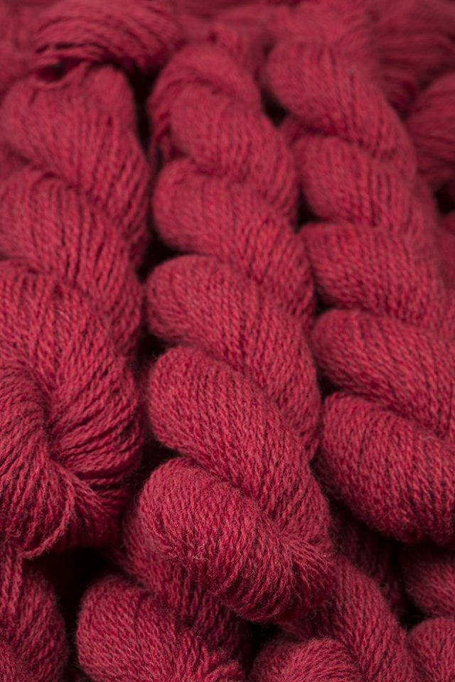 Alice Starmore Hebridean 2 Ply pure new British wool hand knitting Yarn in Red Rattle colour