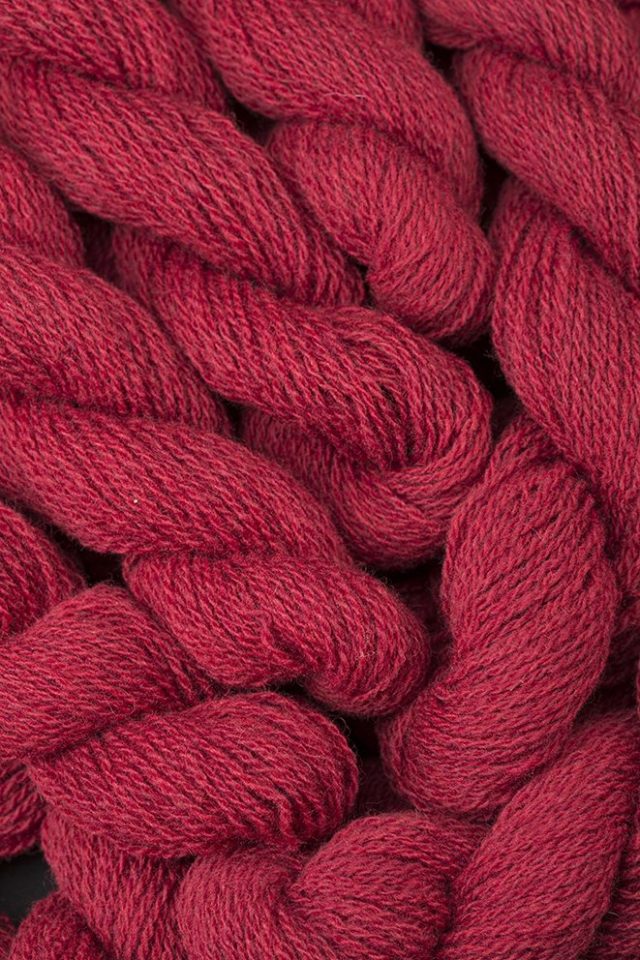 Alice Starmore Hebridean 2 Ply pure new British wool hand knitting Yarn in Red Rattle colour
