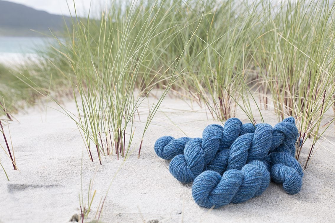 Alice Starmore Hebridean 2 Ply pure new British wool hand knitting Yarn in Summer Tide colour